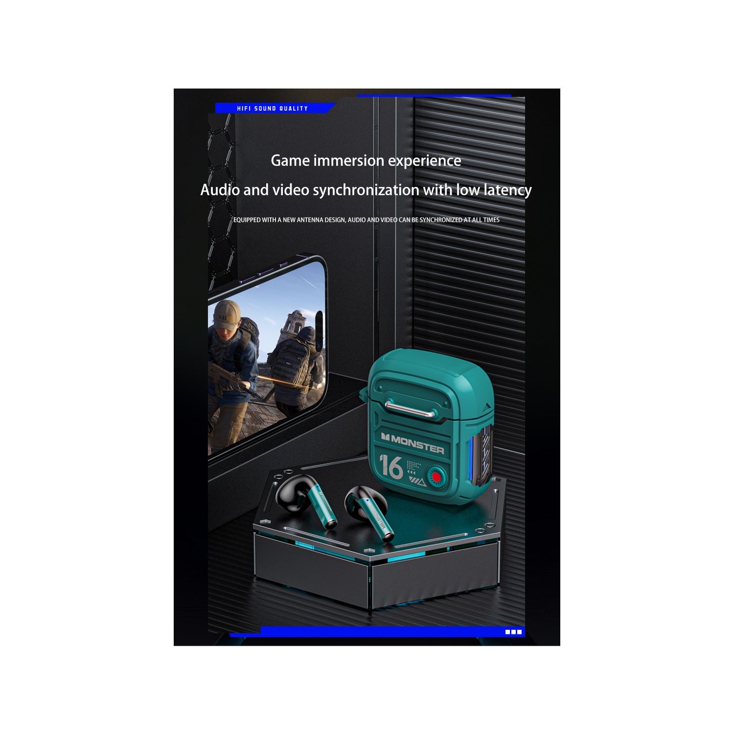 Orijinal Monster XKT16 Kablosuz Bluetooth 5.3 Kulaklık