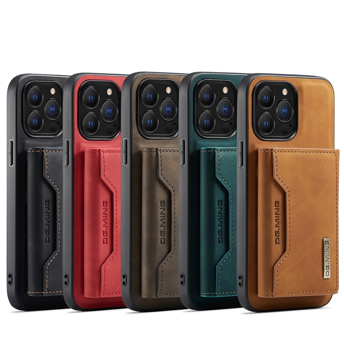 Güçlü Manyetik Mıknatıs Ayrılabilir Kart Cüzdanlı 2in1 Deri iPhone Kılıf