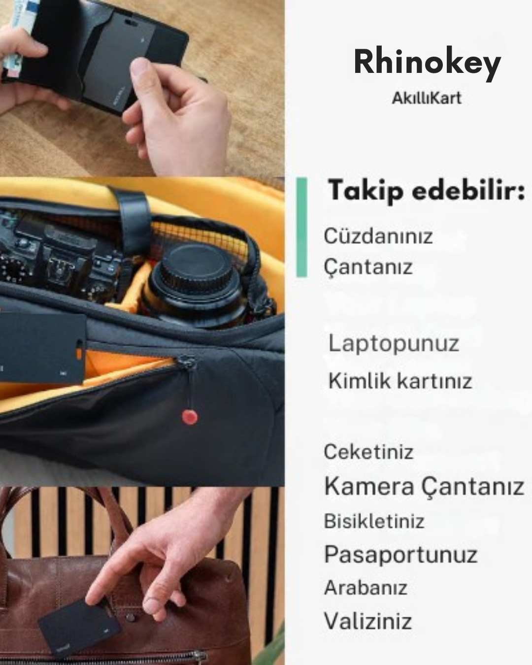 Rhinokey Akıllı GPS Kart