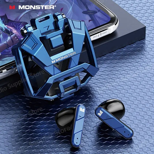 Orijinal Monster XKT09 Oyun Çift Modlu  Bluetooth 5.2 TWS Kablosuz Kulaklık