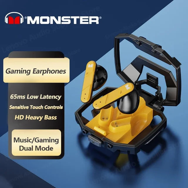 Orijinal Monster XKT09 Oyun Çift Modlu Bluetooth 5.2 TWS Kablosuz Kulaklık
