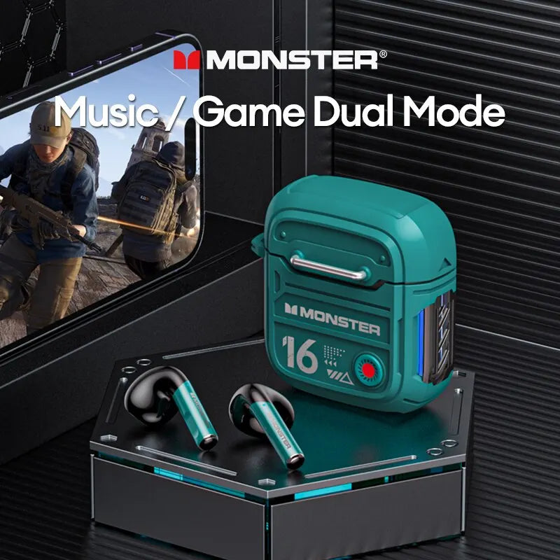 Orijinal Monster XKT16 Kablosuz Bluetooth 5.3 Kulaklık