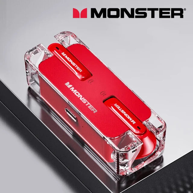Orijinal Monster XKT08 Bluetooth 5.3 Gerçek Streo Kablosuz Oyun ve Müzik Kulaklıklığı