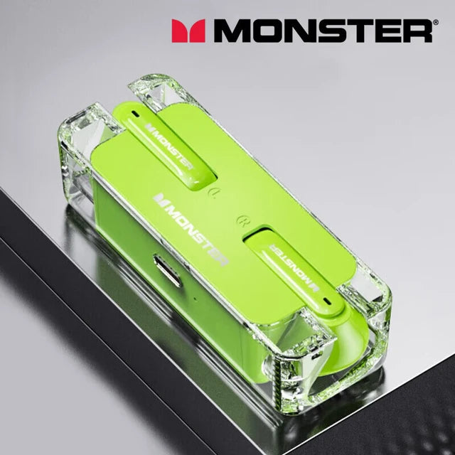 Orijinal Monster XKT08 Bluetooth 5.3 Gerçek Streo Kablosuz Oyun ve Müzik Kulaklıklığı