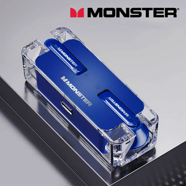 Orijinal Monster XKT08 Bluetooth 5.3 Gerçek Streo Kablosuz Oyun ve Müzik Kulaklıklığı