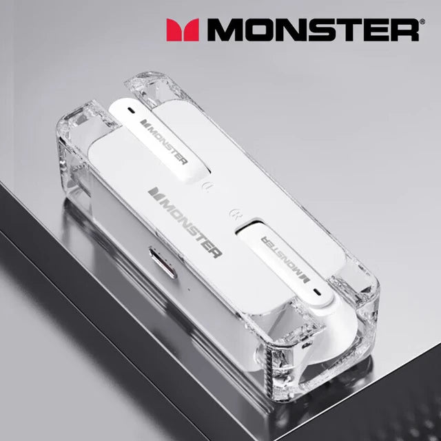 Orijinal Monster XKT08 Bluetooth 5.3 Gerçek Streo Kablosuz Oyun ve Müzik Kulaklıklığı