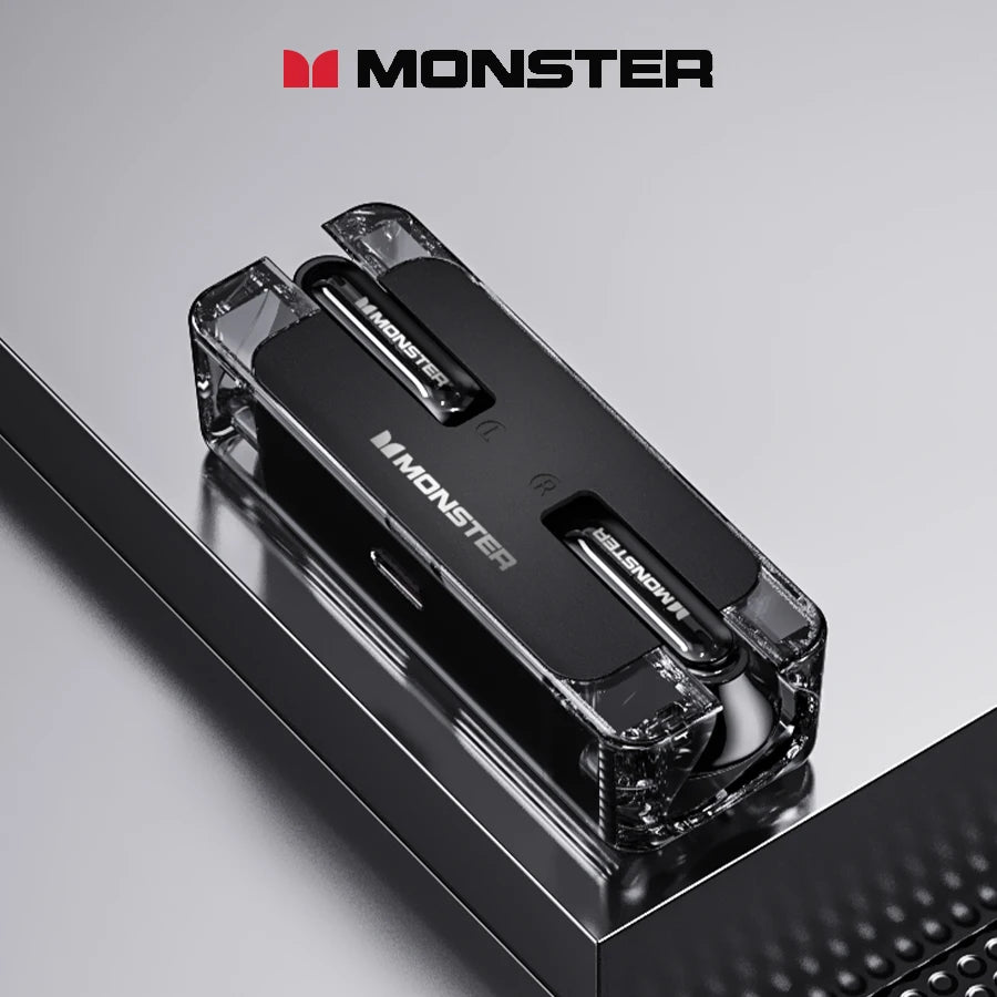 Orijinal Monster XKT08 Bluetooth 5.3 Gerçek Streo Kablosuz Oyun ve Müzik Kulaklıklığı