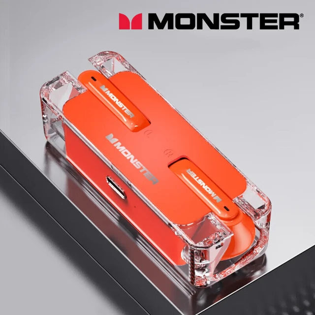 Orijinal Monster XKT08 Bluetooth 5.3 Gerçek Streo Kablosuz Oyun ve Müzik Kulaklıklığı