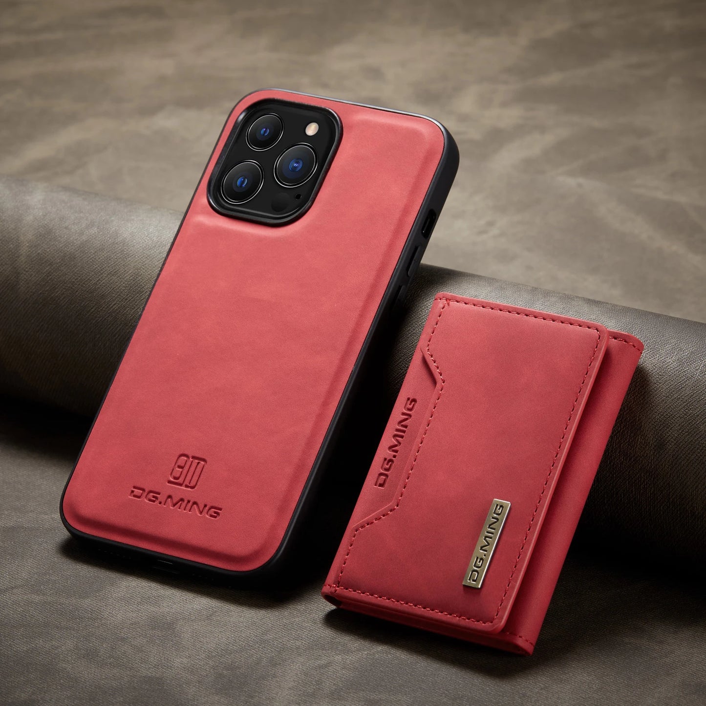 Güçlü Manyetik Mıknatıs Ayrılabilir Kart Cüzdanlı 2in1 Deri iPhone Kılıf