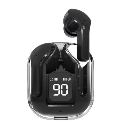Orijinal T2 Şeffaf Harika Tasarım HIFI Ses LED Dijital Ekran Kablosuz Bluetooth Kulaklık
