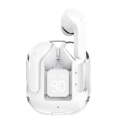 Orijinal T2 Şeffaf Harika Tasarım HIFI Ses LED Dijital Ekran Kablosuz Bluetooth Kulaklık